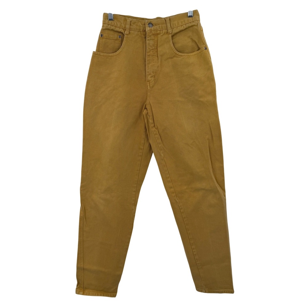 Vintage Nuovo County Seat Mustard Yellow High Waisted Tapered Denim Pants‎ 7/8